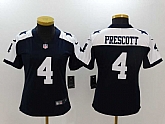 Women Limited Nike Dallas Cowboys #4 Dak Prescott Blue Thanksgiving Vapor Untouchable Player Jersey,baseball caps,new era cap wholesale,wholesale hats